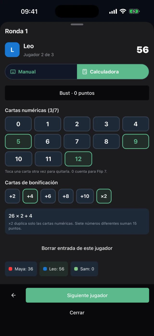 Deja que Scory cuente los puntos